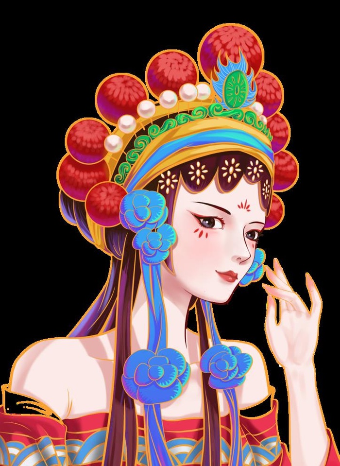 戏剧人物手绘图片(2480x3508)psd模版下载