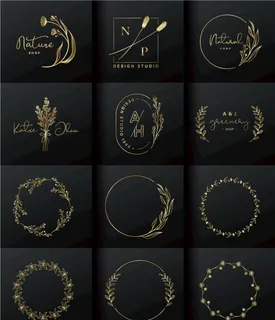 金色花边花框图片