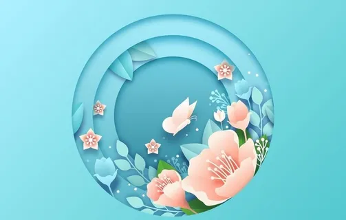 春天 花 蝴蝶  背景图片