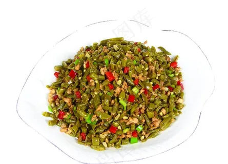 酸豇豆炒肉沫图片 酸豇豆炒肉沫图片