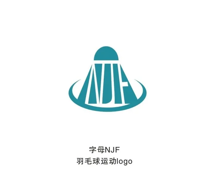 羽毛球logo字母图片cdr矢量模版下载