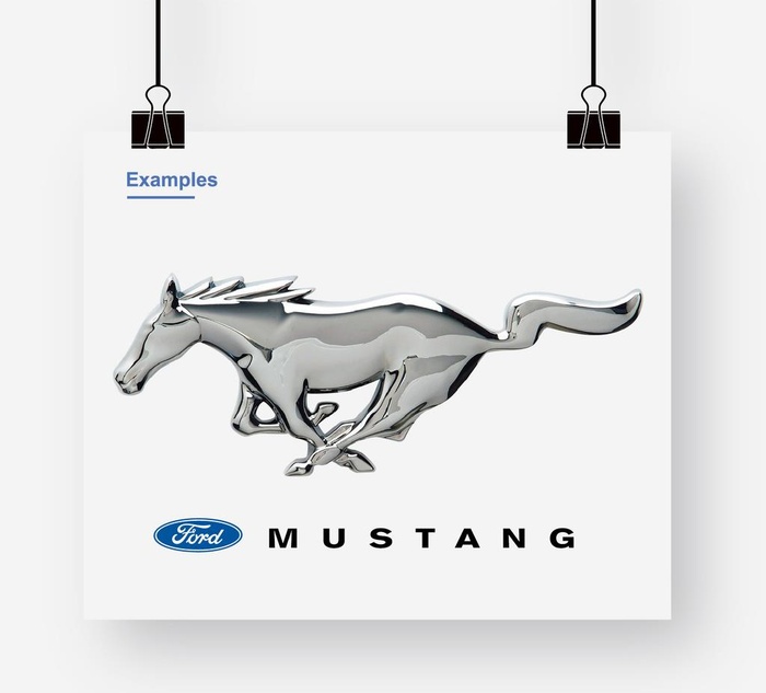 福特野马MUSTANG图片ai矢量模版下载