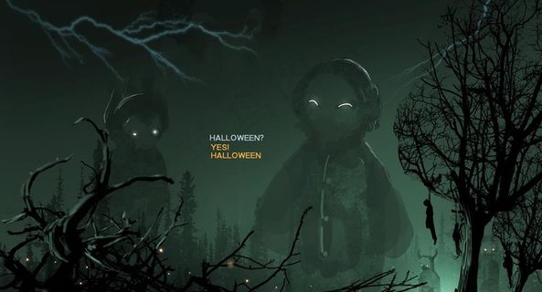 万圣节插画图片