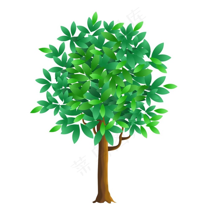装饰植物树木元素图片psd模版下载