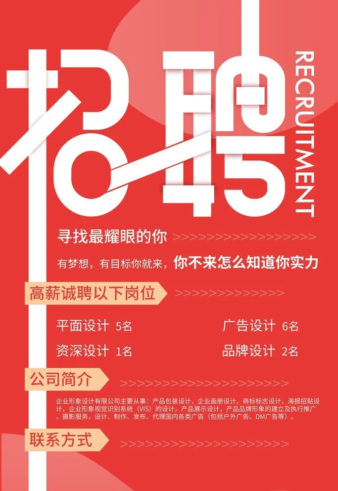 招聘展板图片(3543x5315)psd模版下载