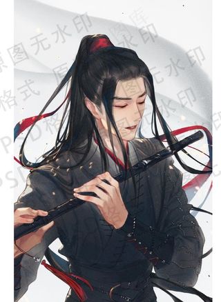 古风侠客吹箫图片