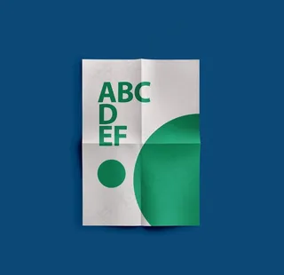 单页褶皱样机图片