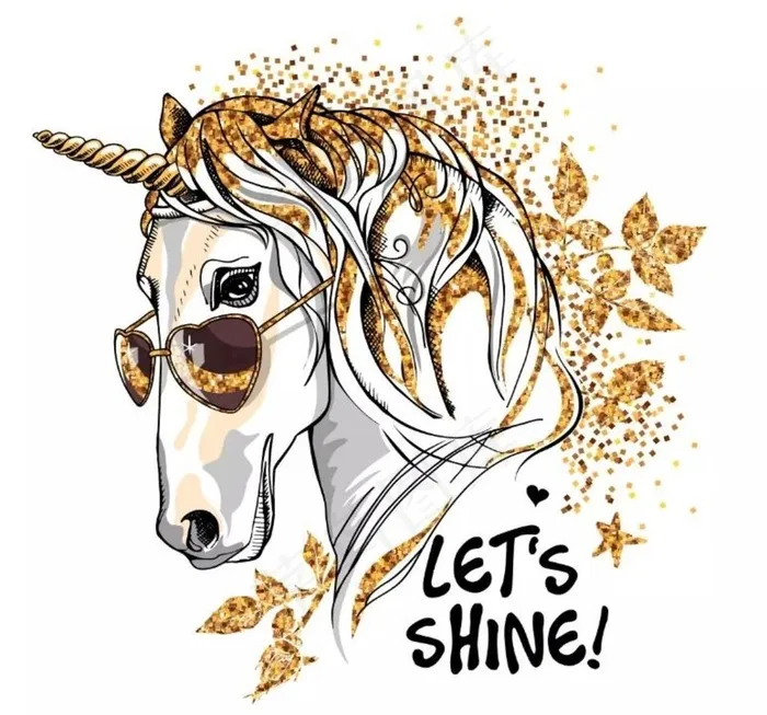 独角兽图片eps,ai矢量模版下载