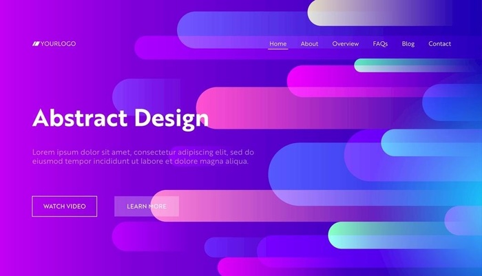 抽象流体线条KV背景   图片