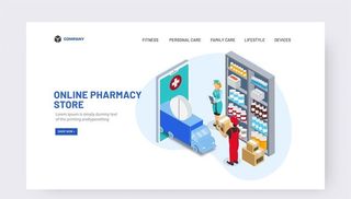 医疗健康插画图片