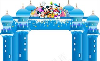 迪士尼城堡图片