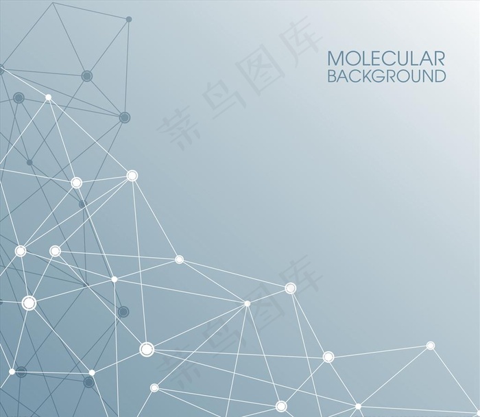 分子结构抽象背景图片ai矢量模版下载