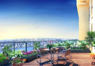 花园阳台（分层不细）图片