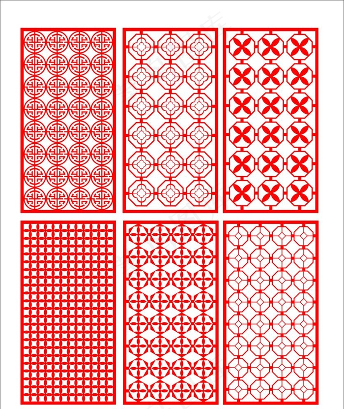 长方形花窗 花纹 底纹镂空花窗图片