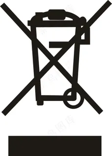 禁止投入垃圾桶标识图片