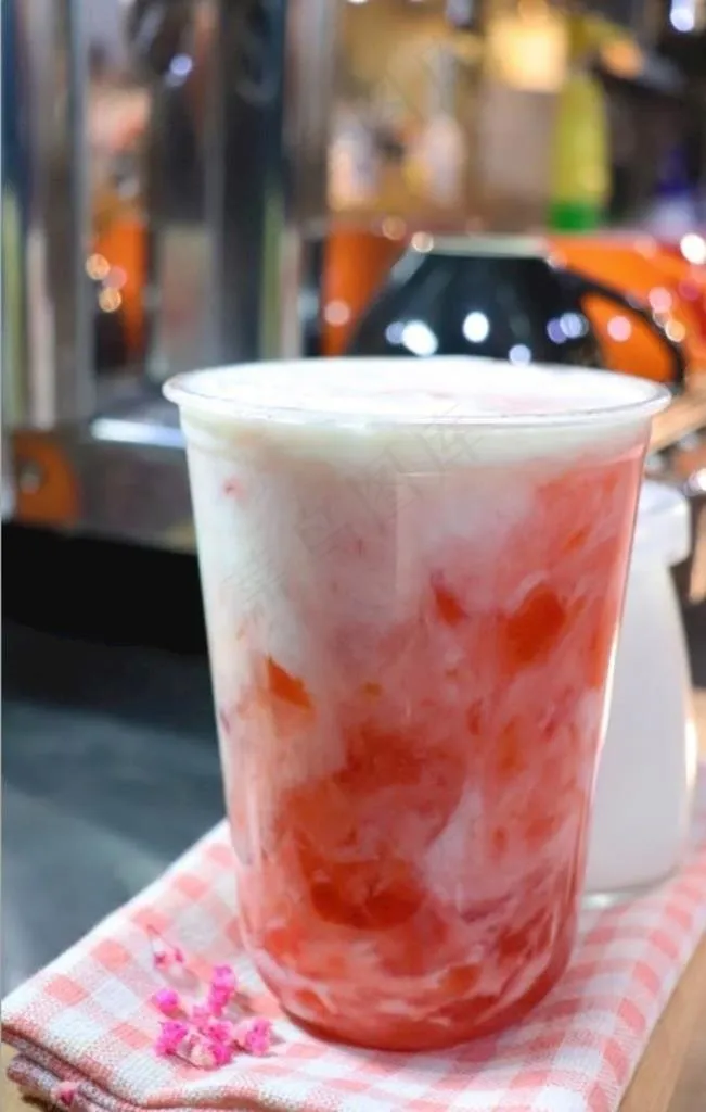 水蜜桃酸奶图片