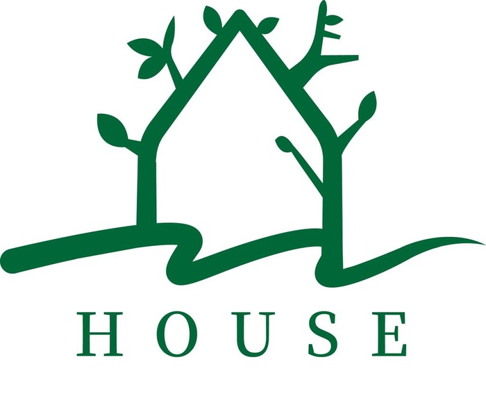 房子 绿色 具象 剪影 卡通图片