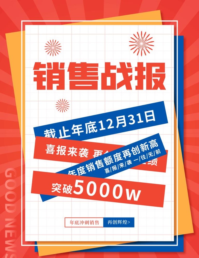 销售战报图片(3543x4724)psd模版下载