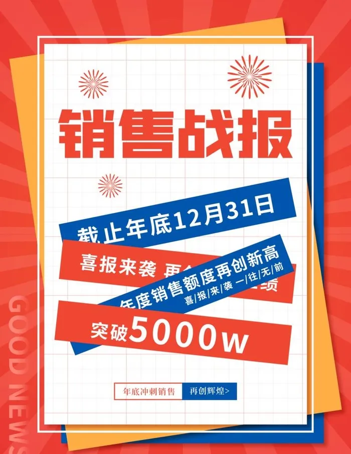 销售战报图片(3543x4724)psd模版下载