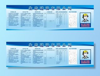 工地安全 制度牌 图片
