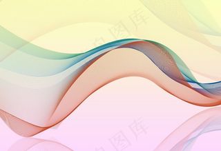 波浪渐变线条背景图片