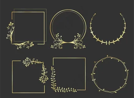 金色欧式花边花纹图片