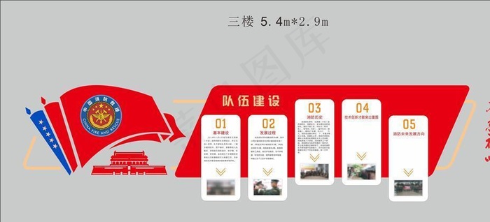 消防文化墙图片cdr矢量模版下载