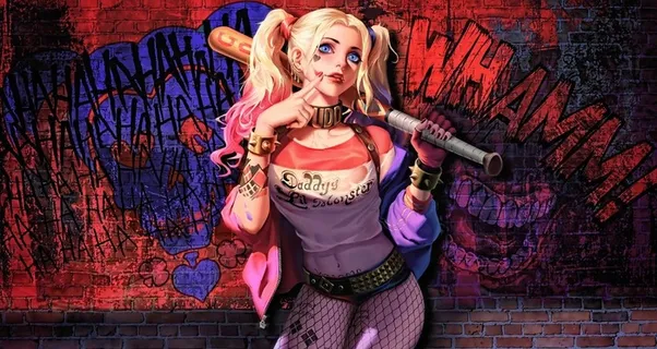 小丑女插画背景图片