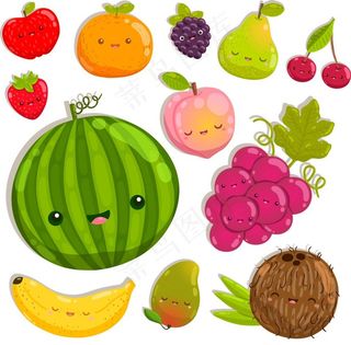 卡通水果图片