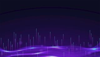 紫色科技线条图片