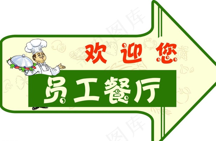员工餐厅牌图片(2362x1575)psd模版下载