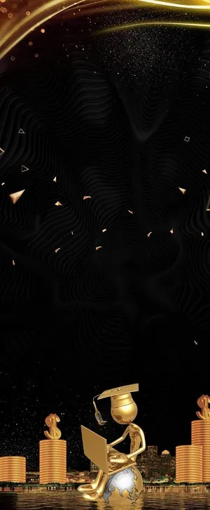 黑金背景素材图片