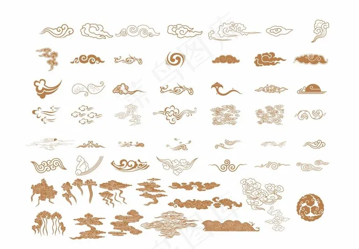 祥云图片ai矢量模版下载