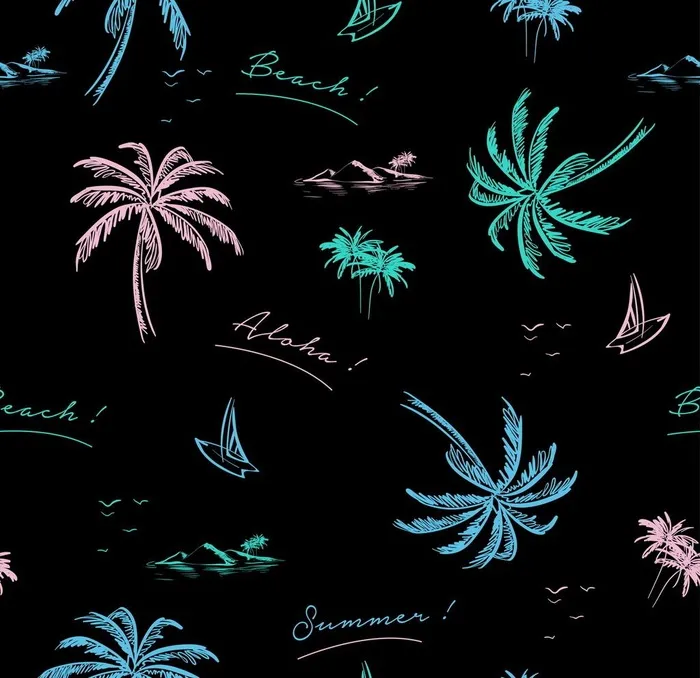 植物无缝印花图案图片eps,ai矢量模版下载