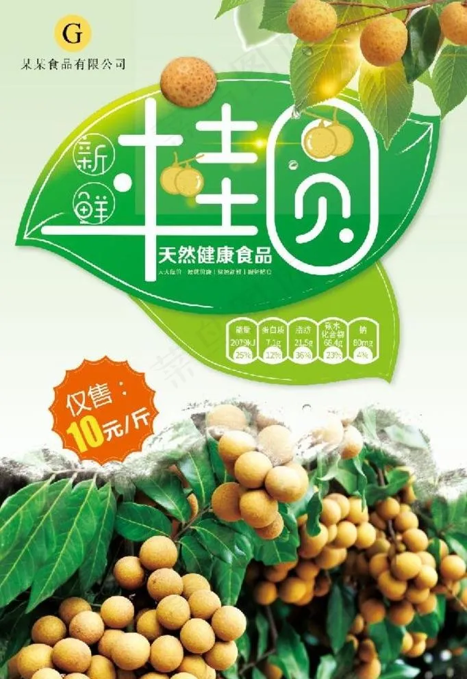 桂圆图片psd模版下载