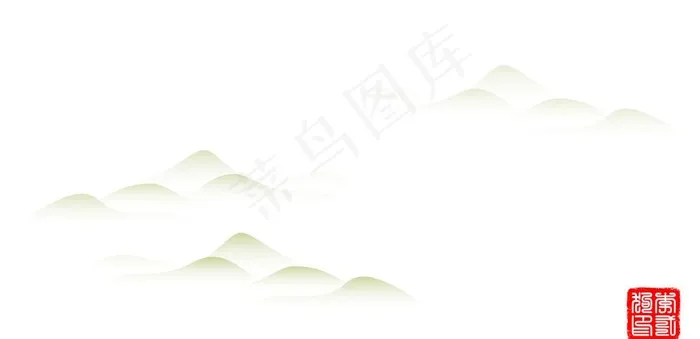 山简笔画图片ai矢量模版下载