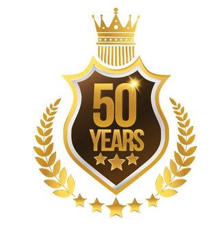 金色周年庆矢量麦穗徽章图片