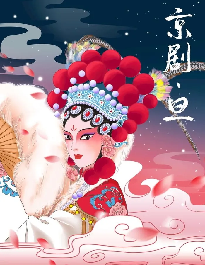 国潮 京剧图片(8999x11998)psd模版下载