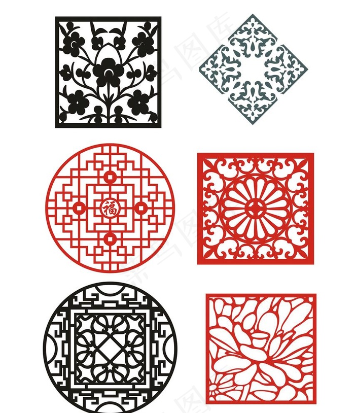 传统窗格图片(2500x3000)psd模版下载
