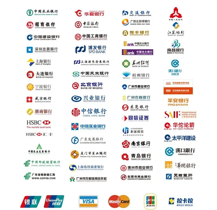 各种银行通用LOGO合集图片ai矢量模版下载