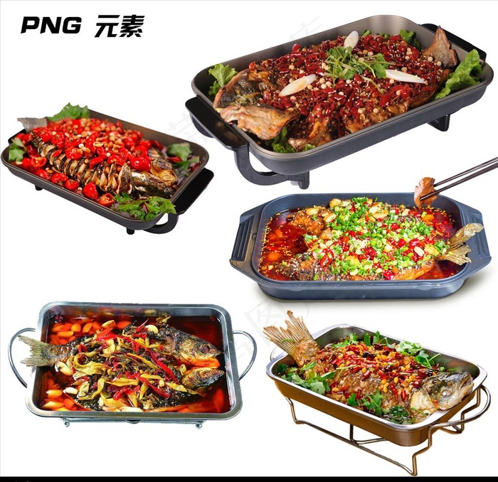烤鱼免扣元素图片psd模版下载