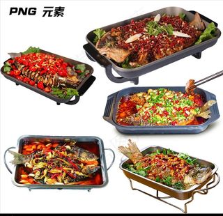 烤鱼免扣元素图片