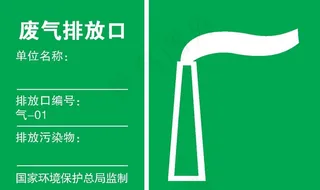 废气排放口标识标牌图片