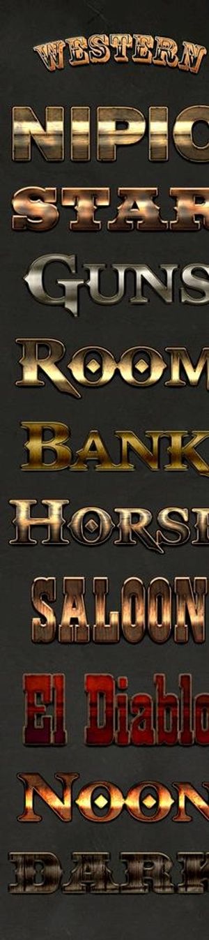 闪亮黄金金色特效字图片