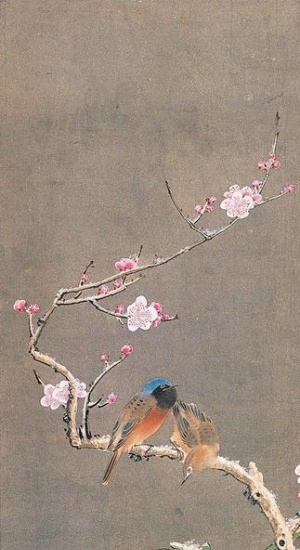 梅竹幽禽图片