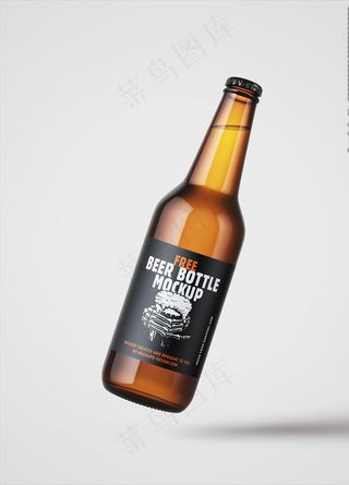 啤酒瓶样机图片
