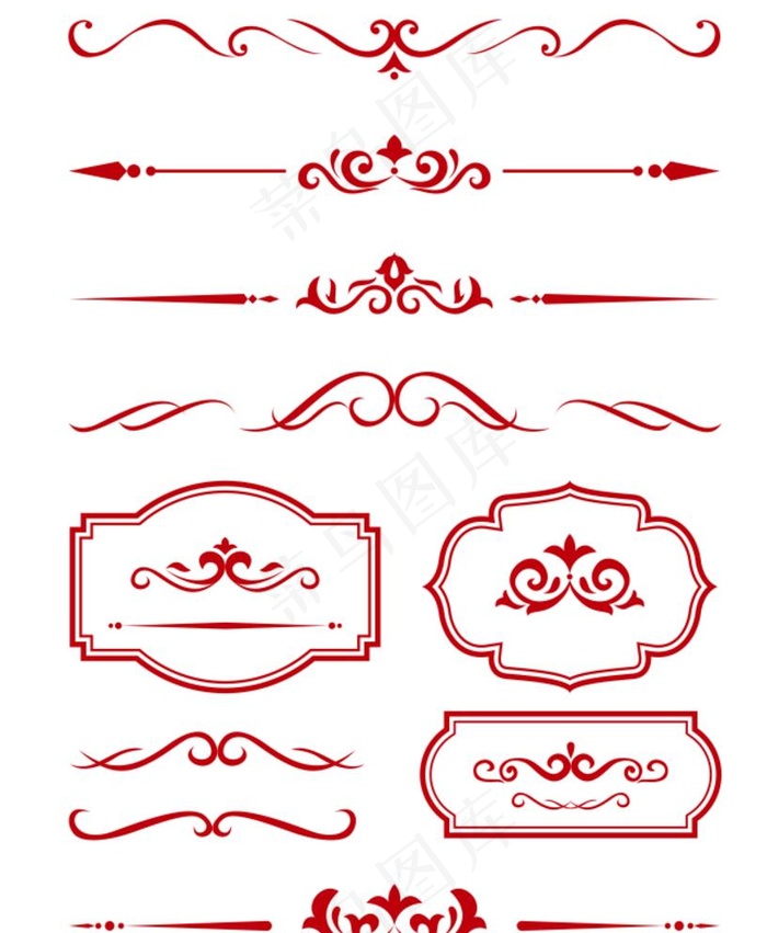 欧式简洁花纹图片