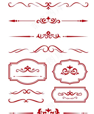 欧式简洁花纹图片