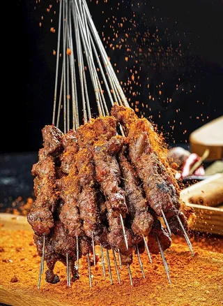 烤牛肉串图片