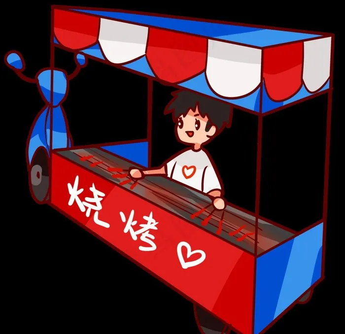 烧烤车图片